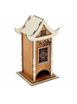 Intra απο ξύλο plywood 3mm-4mm πάχος - Σπίτι τσαγιού Δίασταση 40x50 cm Intraeaxys-075qwk7z