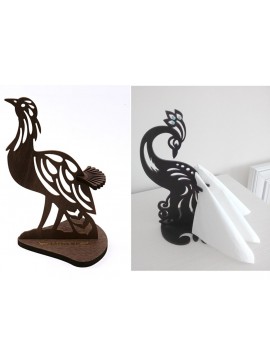 Intra απο ξύλο plywood 3mm-4mm πάχος - Salfetnitsa Ptitsa Schastya Δίασταση 30x30 cm Intraeaxys-qom9j813