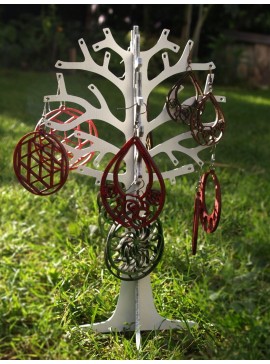 Intra απο ξύλο plywood 3mm-4mm πάχος - Βάση επίδειξης θήκης κοσμημάτων δέντρου Δίασταση 30x30 cm Intraeaxys-075yw2po