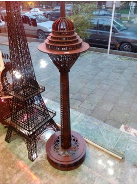 Intra απο ξύλο plywood 3mm-4mm πάχος - Milad Tower 3D Puzzle Δίασταση 30x30 cm Intraeaxys-eo266478