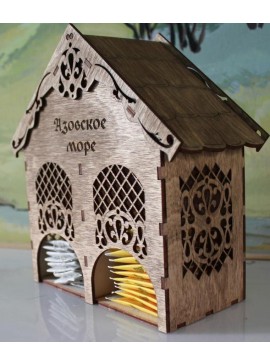 Intra απο ξύλο plywood 3mm-4mm πάχος - Διακοσμητικό Tea House από κόντρα πλακέ ter Project Δίασταση 40x50 cm Intraeaxys-e1gkxgdo