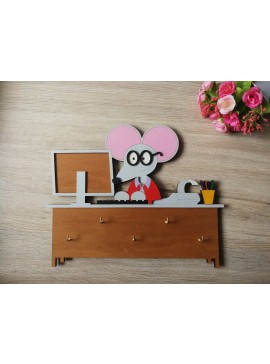 Intra απο ξύλο plywood 3mm-4mm πάχος - Κάτοχος κλειδιού λογιστή Δίασταση 30x30 cm Intraeaxys-eo2083l7