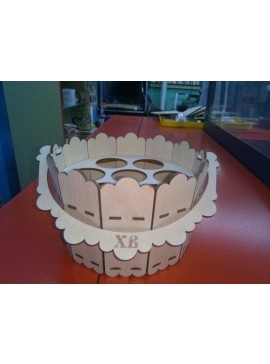 Intra απο ξύλο plywood 3mm-4mm πάχος - Paskhalnoe Vederko Δίασταση 30x30 cm Intraeaxys-eo22gmo8