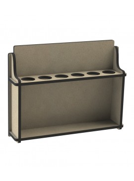 Intra απο ξύλο plywood 3mm-4mm πάχος - Μπαχαρικά Ράφι πάγκου αποθήκευσης κουζίνας Δίασταση 30x30 cm Intraeaxys-p7ym5567