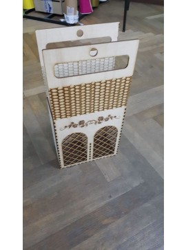 Intra απο ξύλο plywood 3mm-4mm πάχος - Korobka Pod Shampanskoe Δίασταση 30x30 cm Intraeaxys-yonwkgor