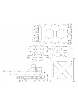 Intra απο ξύλο plywood 3mm-4mm πάχος - Ulti v1.0 Ξύλινο τραπέζι Δίασταση 30x30 cm Intraeaxys-eo00j5og