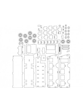 Intra απο ξύλο plywood 3mm-4mm πάχος - Λεωφορείο Δίασταση 30x30 cm Intraeaxys-075lvk1z