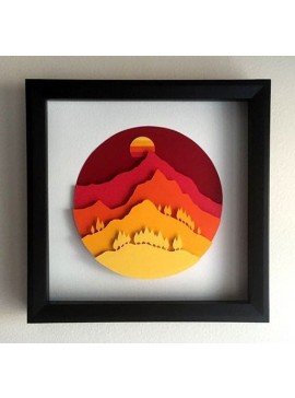 Intra απο ξύλο plywood 3mm-4mm πάχος - Διακόσμηση τοίχων με στρώματα βουνού Δίασταση 30x30 cm Intraeaxys-p7ymkz57