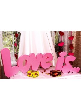 Intra απο ξύλο plywood 3mm-4mm πάχος - Το Love Is Wall Decor Γαμήλιο σημάδι Δίασταση 30x30 cm Intraeaxys-eoxln6jo