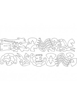 Intra απο ξύλο plywood 3mm-4mm πάχος - Skorpion 3D Puzzle Δίασταση 30x30 cm Intraeaxys-91jlz87m