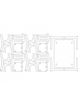 Intra απο ξύλο plywood 3mm-4mm πάχος - tisch Δίασταση 30x30 cm Intraeaxys-51rzn376