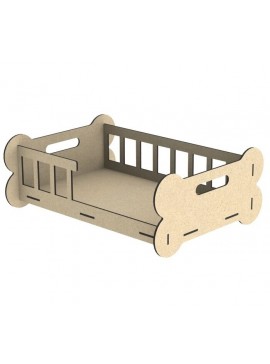 Intra απο ξύλο plywood 3mm-4mm πάχος - Ξύλινο κρεβάτι σκύλου Κούνια κουταβιού Δίασταση 30x30 cm Intraeaxys-eo20wk37