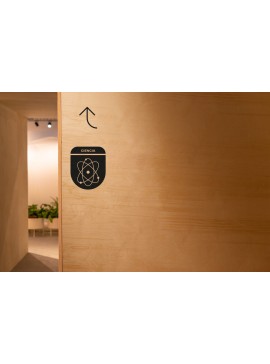 Intra απο ξύλο plywood 3mm-4mm πάχος - Σήμανση Βιβλιοθήκης Δίασταση 30x30 cm Intraeaxys-075y42ko