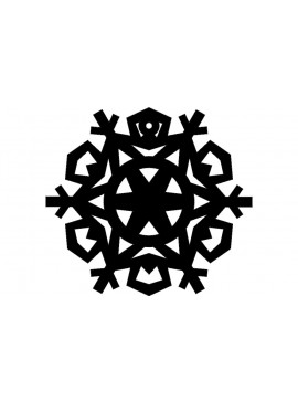 Intra απο ξύλο plywood 3mm-4mm πάχος - Σχεδιασμός Snowflake 8 Δίασταση 30x30 cm Intraeaxys-0788q575