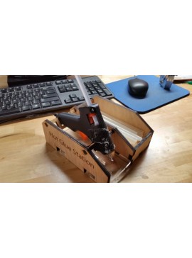 Intra απο ξύλο plywood 3mm-4mm πάχος - Θήκη πιστολιού θερμής κόλλας Mkii Δίασταση 30x30 cm Intraeaxys-91jkd2po