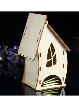 Intra απο ξύλο plywood 3mm-4mm πάχος - Χαριτωμένο Tea House από κόντρα πλακέ Δίασταση 40x50 cm Intraeaxys-qommgzko