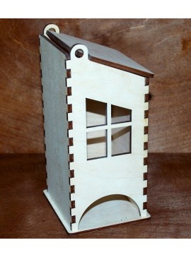 Intra απο ξύλο plywood 3mm-4mm πάχος - Θήκη για φακελάκι τσαγιού Δίασταση 30x30 cm Intraeaxys-6o3yzxk7