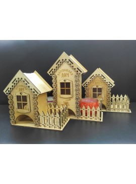 Intra απο ξύλο plywood 3mm-4mm πάχος - Tea Bag Dispenser Tea House 3mm Δίασταση 40x50 cm Intraeaxys-075y940o