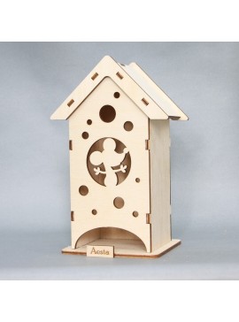 Intra απο ξύλο plywood 3mm-4mm πάχος - Tea House Mouse 2020 Δίασταση 40x50 cm Intraeaxys-eo20rpm7