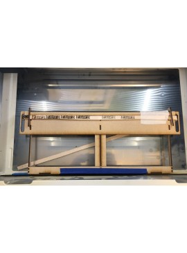 Intra απο ξύλο plywood 3mm-4mm πάχος - Δερμάτινο λουράκι Δίασταση 30x30 cm Intraeaxys-ro6ygm27