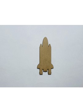 Intra απο ξύλο plywood 3mm-4mm πάχος - Διαστημικό λεωφορείο Ξύλινη αποκοπή Ημιτελές σκάφος Δίασταση 30x30 cm Intraeaxys-67wl2y31