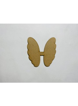 Intra απο ξύλο plywood 3mm-4mm πάχος - Ημιτελής ξύλινη χειροτεχνία σε σχήμα φτερών αγγέλου Δίασταση 30x30 cm Intraeaxys-p7ym0e27