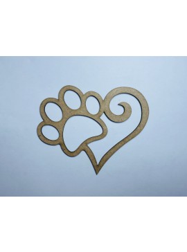 Intra απο ξύλο plywood 3mm-4mm πάχος - Σχήμα κοπής καρδιών καρδιών ποδιού Δίασταση 30x30 cm Intraeaxys-yon0jx27