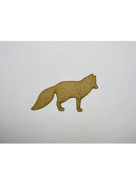 Intra απο ξύλο plywood 3mm-4mm πάχος - Ξύλινη κοπή σε σχήμα Arctic Fox Δίασταση 30x30 cm Intraeaxys-078y2y4o