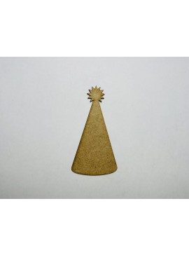 Intra απο ξύλο plywood 3mm-4mm πάχος - Ξύλινο καπέλο γενεθλίων σε σχήμα χειροτεχνίας Δίασταση 30x30 cm Intraeaxys-voq20jeo