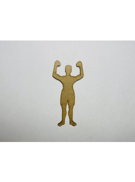 Intra απο ξύλο plywood 3mm-4mm πάχος - Boxer Wood Blank Cutout Δίασταση 30x30 cm Intraeaxys-67wlv281