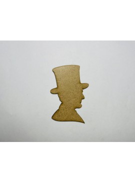Intra απο ξύλο plywood 3mm-4mm πάχος - Ημιτελές Ξύλο Abraham Lincoln Cutout Δίασταση 30x30 cm Intraeaxys-r7vml3k7