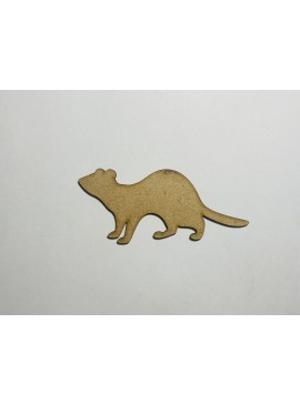 Intra απο ξύλο plywood 3mm-4mm πάχος - Ημιτελής κοπή ξύλου σε σχήμα κουνάβι Δίασταση 30x30 cm Intraeaxys-pok366j7