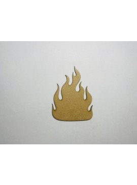 Intra απο ξύλο plywood 3mm-4mm πάχος - Flame Fire Wood Cutout Ημιτελές Ξύλο Craft Blank Δίασταση 30x30 cm Intraeaxys-voq20p5o