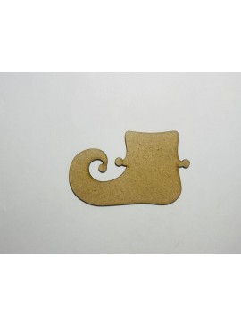 Intra απο ξύλο plywood 3mm-4mm πάχος - Σχήμα παπουτσιού ξωτικού Ημιτελής ξύλινη αποκοπή παπουτσιών ξωτικών Δίασταση 30x30 cm Intraeaxys-r1z2xlm1