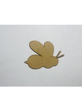 Intra απο ξύλο plywood 3mm-4mm πάχος - Wood Bumble Bee Cutout Bumble Bee Shape Unfinished Δίασταση 30x30 cm Intraeaxys-yon03wk7