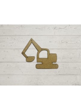 Intra απο ξύλο plywood 3mm-4mm πάχος - Εκσκαφέας Κοπή Ημιτελές Ξύλινο Σχήμα Δίασταση 30x30 cm Intraeaxys-ro6ynx27