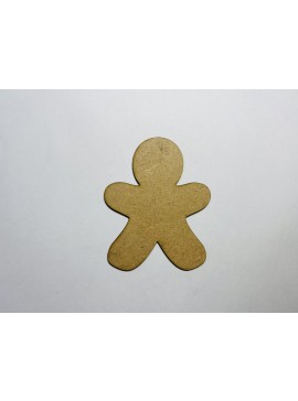 Intra απο ξύλο plywood 3mm-4mm πάχος - Σχήμα κοπής με ξύλινο μελόψωμο άνδρα Δίασταση 30x30 cm Intraeaxys-51rrnv31