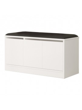 Έπιπλο εισόδου Firefly pakoworld λευκό 89.5x35.5x46εκ 176-000099