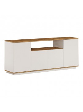 Μπουφές Sule Intrahome μελαμίνης λευκό-φυσικό 180x44.5x75εκ INTRAPA-287111248