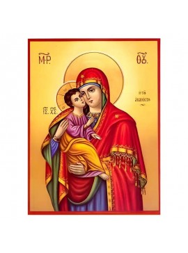 Εικόνα Ορθοδοξίας με περίγραμμα χρυσό σε ξύλο Φλαμουρίας  με  βάση Εικόνα Παναγία Ακαθίστου Χειροποίητη Ελληνορθόδοξη , Κρεμαστή πλάκα βυζαντινής τέχνης, χριστιανική τέχνη Διάσταση 45x35 cm (17,7 x 13,8 ίντσες) INTRAEK-6294671334