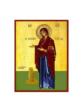 Εικόνα Ορθοδοξίας με περίγραμμα χρυσό σε ξύλο Φλαμουρίας  με  βάση Εικόνα Παναγία Γερόντισσα Χειροποίητη Ελληνορθόδοξη , Κρεμαστή πλάκα βυζαντινής τέχνης, χριστιανική τέχνη Διάσταση 45x35 cm (17,7 x 13,8 ίντσες) INTRAEK-6294671322