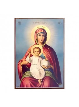 Εικόνα Ορθοδοξίας με περίγραμμα χρυσό σε ξύλο Φλαμουρίας  με  βάση Εικόνα Παναγία Παντάνασσα Χειροποίητη Ελληνορθόδοξη , Κρεμαστή πλάκα βυζαντινής τέχνης, χριστιανική τέχνη Διάσταση 45x35 cm (17,7 x 13,8 ίντσες) INTRAEK-6294671230