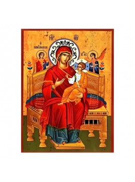 Εικόνα Ορθοδοξίας με περίγραμμα χρυσό σε ξύλο Φλαμουρίας  με  βάση Εικόνα Παναγία Παντάνασσα Χειροποίητη Ελληνορθόδοξη , Κρεμαστή πλάκα βυζαντινής τέχνης, χριστιανική τέχνη Διάσταση 45x35 cm (17,7 x 13,8 ίντσες) INTRAEK-6294671229