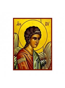 Εικόνα Ορθοδοξίας με περίγραμμα χρυσό σε ξύλο Φλαμουρίας  με  βάση Εικόνα Άγγελος Κυρίου Χειροποίητη Ελληνορθόδοξη , Κρεμαστή πλάκα βυζαντινής τέχνης, χριστιανική τέχνη Διάσταση 45x35 cm (17,7 x 13,8 ίντσες) INTRAEK-6294671177