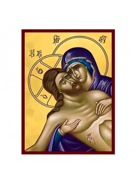 Εικόνα Ορθοδοξίας με περίγραμμα χρυσό σε ξύλο Φλαμουρίας  με  βάση Εικόνα Εγκώμια Μεγάλης Παρασκευής Χειροποίητη Ελληνορθόδοξη , Κρεμαστή πλάκα βυζαντινής τέχνης, χριστιανική τέχνη Διάσταση 45x35 cm (17,7 x 13,8 ίντσες) INTRAEK-6294671001