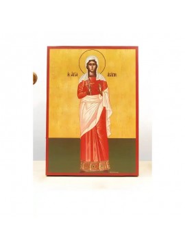 Σετ 2 τεμαχίων – Εικόνα Ορθοδοξίας με περίγραμμα χρυσό σε ξύλο Φλαμουρίας  με  βάση Φιλανθρωπικό ίδρυμα Αγίας «Αγάπη», Ξύλινη Χειροποίητη Εικόνα Ελληνικής Premium Βυζαντινού Στυλ Κρεμαστή σε ξύλινη πλάκα Χειροποίητη Ελληνορθόδοξη εικόνα του Ιησού Χριστού,