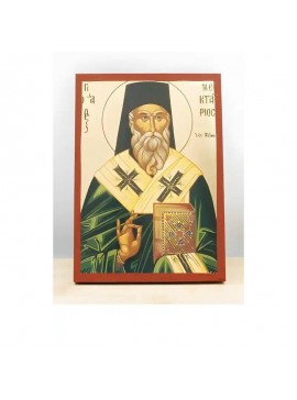 Εικόνα Ορθοδοξίας με περίγραμμα χρυσό σε ξύλο Φλαμουρίας  με  βάση Άγιος Νεκτάριος Αιγίνης Πράσινη, Ξύλινη Χειροποίητη Εικόνα με ψηφιακή εκτύπωση Ελληνικό Premium Βυζαντινού Στυλ Επιτοίχιο Θρησκευτικό Θέμα Χειροποίητη Ελληνορθόδοξη εικόνα του Ιησού Χριστο