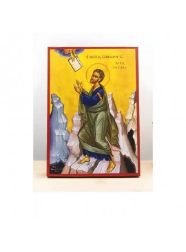 Εικόνα Ορθοδοξίας με περίγραμμα χρυσό σε ξύλο Φλαμουρίας  με  βάση Ο Μωυσής λαμβάνει τις Δέκα Εντολές, Ξύλινη Χειροποίητη Εικόνα Ελληνικού Βυζαντινού Στυλ τοίχου Κρεμασμένη σε ξύλινη πλάκα Θρησκευτικό θέμα Χειροποίητη Ελληνορθόδοξη εικόνα του Ιησού Χριστο