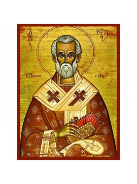 Σετ των 2 Εικόνα Ορθοδοξίας με περίγραμμα χρυσό σε ξύλο Φλαμουρίας  με  βάση Εικόνα ΑΓΙΟΣ ΦΩΤΙΟΣ Ο ΜΕΓΑΣ, ΠΑΤΡΙΑΡΧΗΣ ΚΩΝ/ΠΟΛΕΩΣ Χειροποίητη Ελληνορθόδοξη εικόνα του Ιησού Χριστού, Κρεμαστή πλάκα βυζαντινής τέχνης, χριστιανική τέχνη Διάσταση 15x11 cm (5,9x