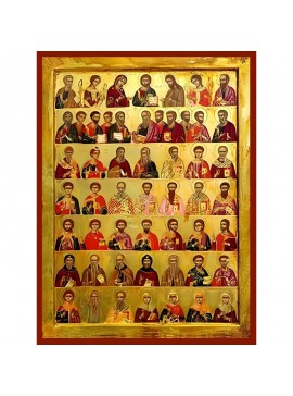 Σετ των 2 Εικόνα Ορθοδοξίας με περίγραμμα χρυσό σε ξύλο Φλαμουρίας  με  βάση Εικόνα ΜΕΓΑΛΗ ΔΕΗΣΙΣ Χειροποίητη Ελληνορθόδοξη εικόνα του Ιησού Χριστού, Κρεμαστή πλάκα βυζαντινής τέχνης, χριστιανική τέχνη Διάσταση 15x11 cm (5,9x4,3 ίντσες)  INTRAEK-337757864